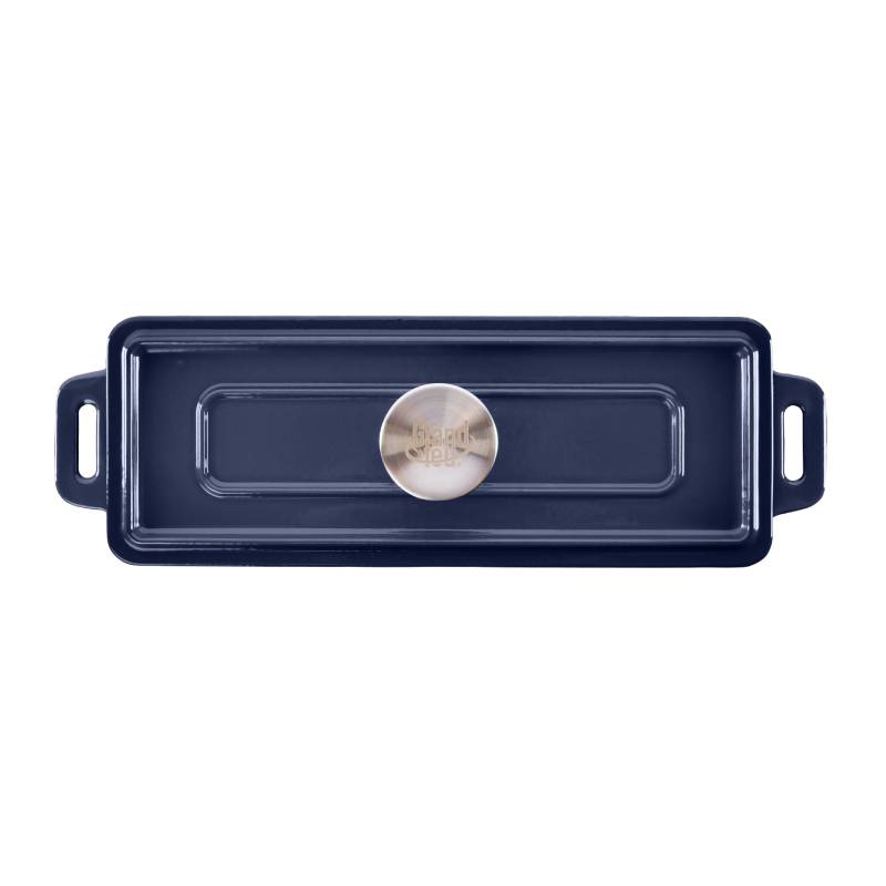 Grand Feu Blue Baking Dish With Lid - anydaydirect