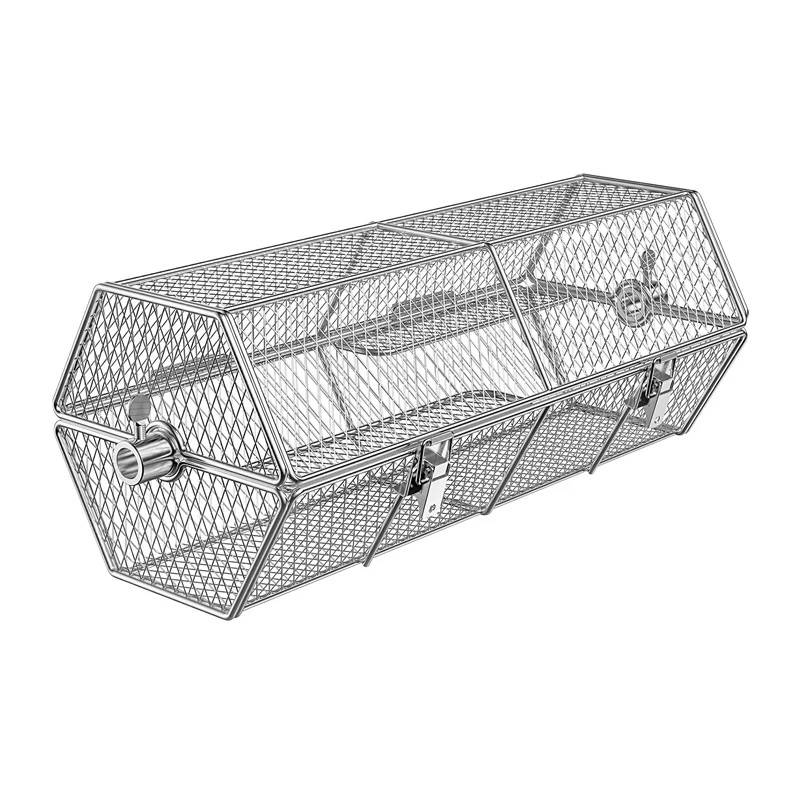 Texas Club Stainless Steel Rotisserie Basket - anydaydirect