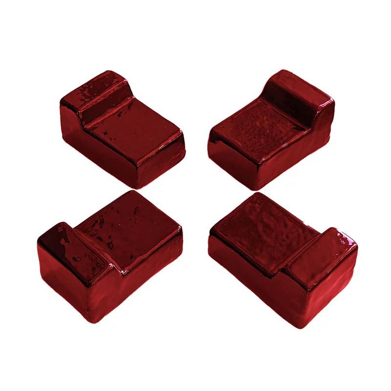 Ceramic Legs For Barbecue (Red) - anydaydirect