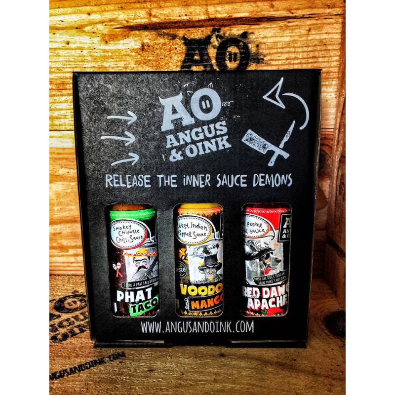 Angus & Oink HOT SAUCE GIFT PACK - anydaydirect