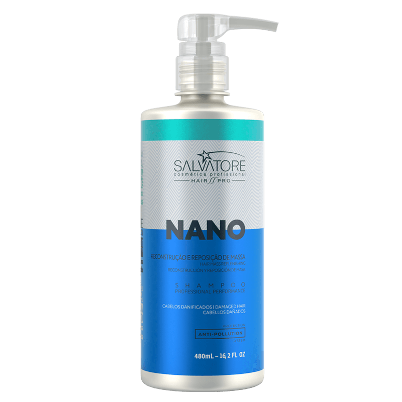 SALVATORE - Nano Hair Pro, Shampoo 480ml - anydaydirect