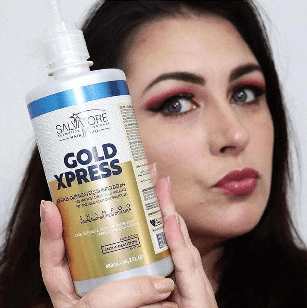 SALVATORE - Gold Xpress Hair Pro, Shampoo 480ml - anydaydirect