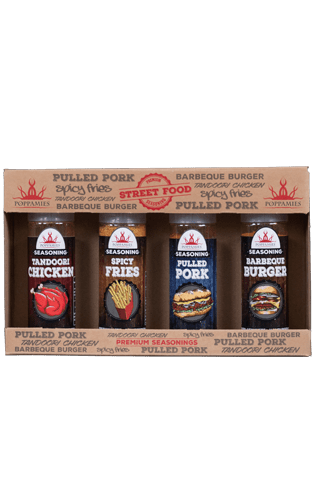 Poppamies Street Food Seasonings 4-pack - anydaydirect