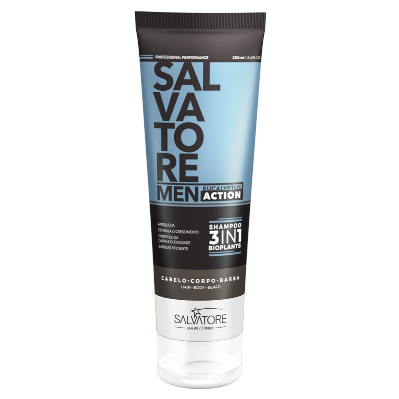 SALVATORE - Men Action Shampoo, 3in1 250ml - anydaydirect