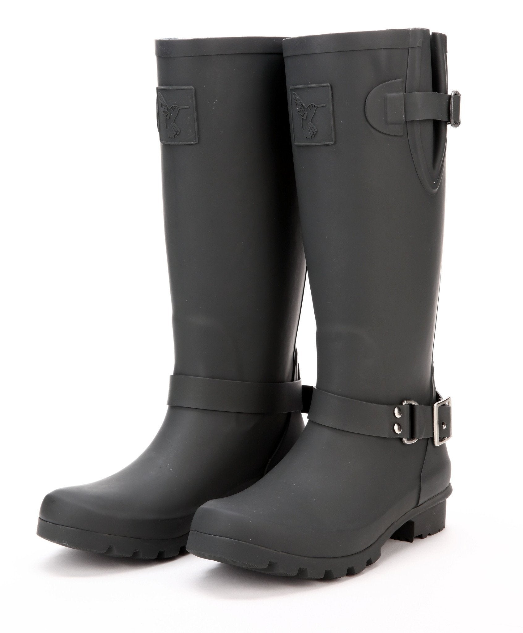 Evercreatures Triumph Charcoal Tall Wellies - anydaydirect