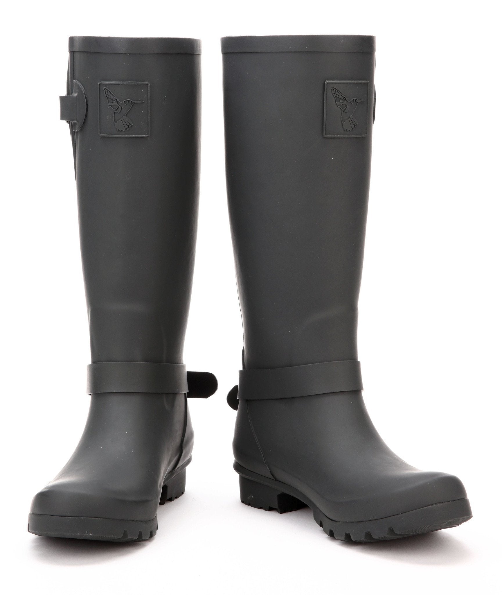 Evercreatures Triumph Charcoal Tall Wellies - anydaydirect