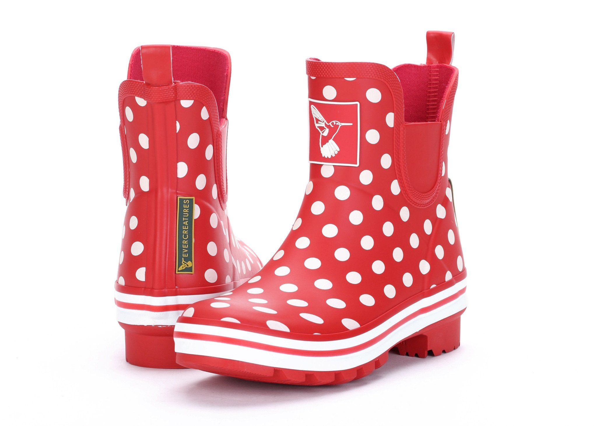 Evercreatures Polka Dot Meadow Ankle Wellies - anydaydirect