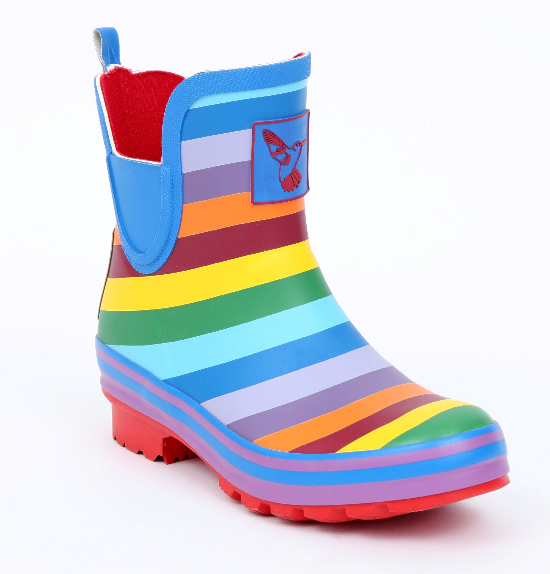Evercreatures Rainbow Meadow Ankle Wellies - anydaydirect