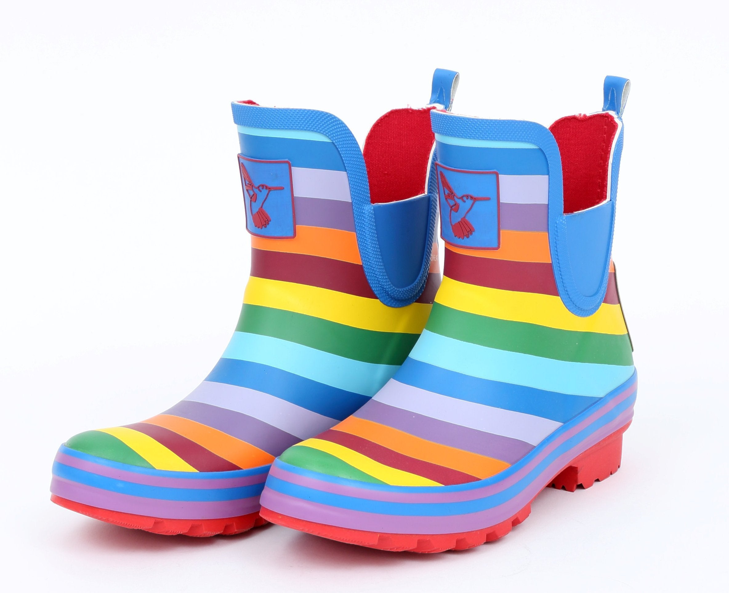 Evercreatures Rainbow Meadow Ankle Wellies - anydaydirect