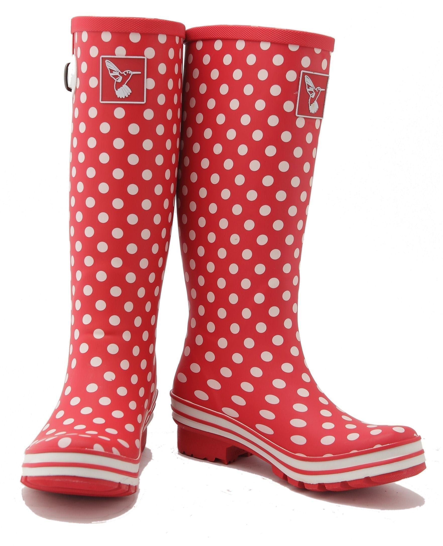 Evercreatures Polka Tall Wellies - anydaydirect
