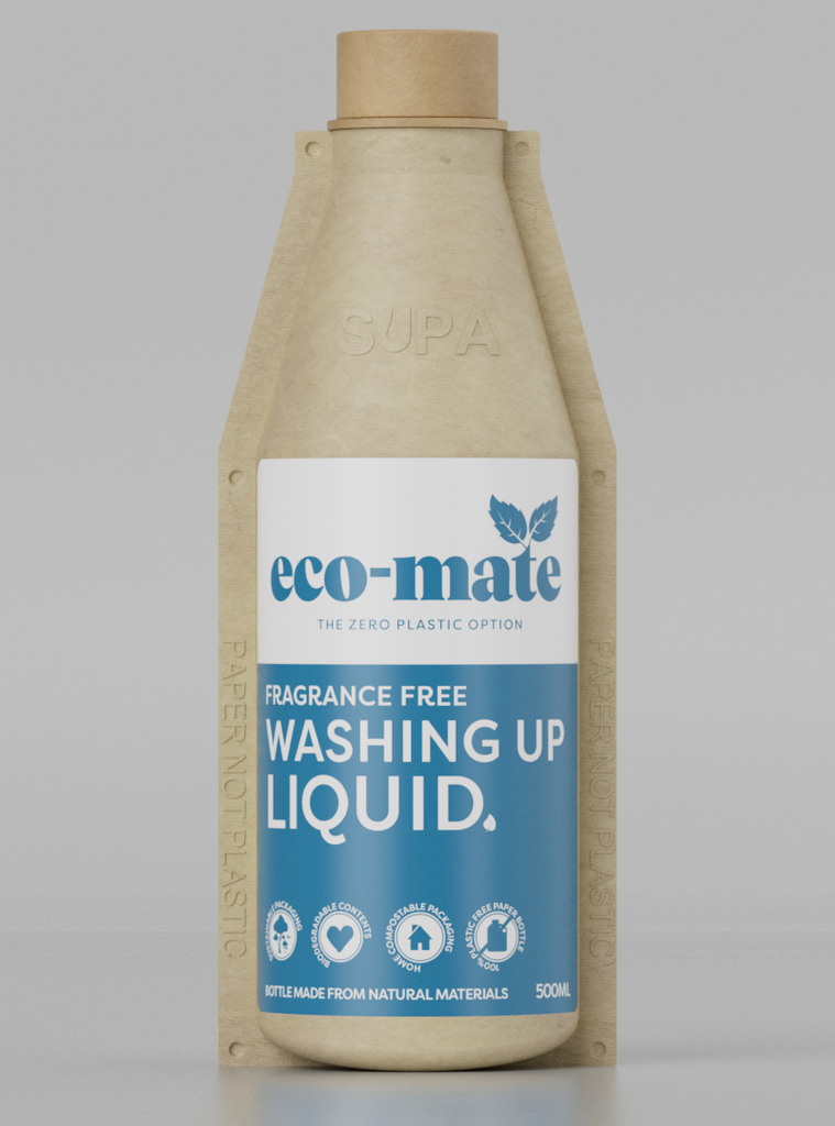 Fragrance Free eco washing up liquid - 500ml paper bottle - anydaydirect