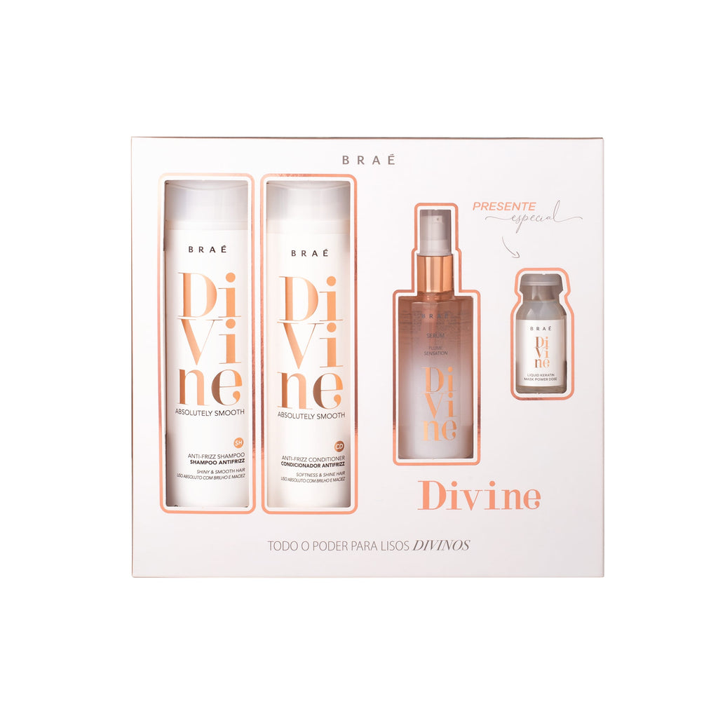 BRAE - KIT Divine 4 in 1, Shampoo, Conditioner, Plume Serum and Power Dose - anydaydirect
