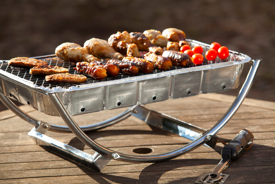 Asado Grill Dual BBQ with Bamboo Coal Pack