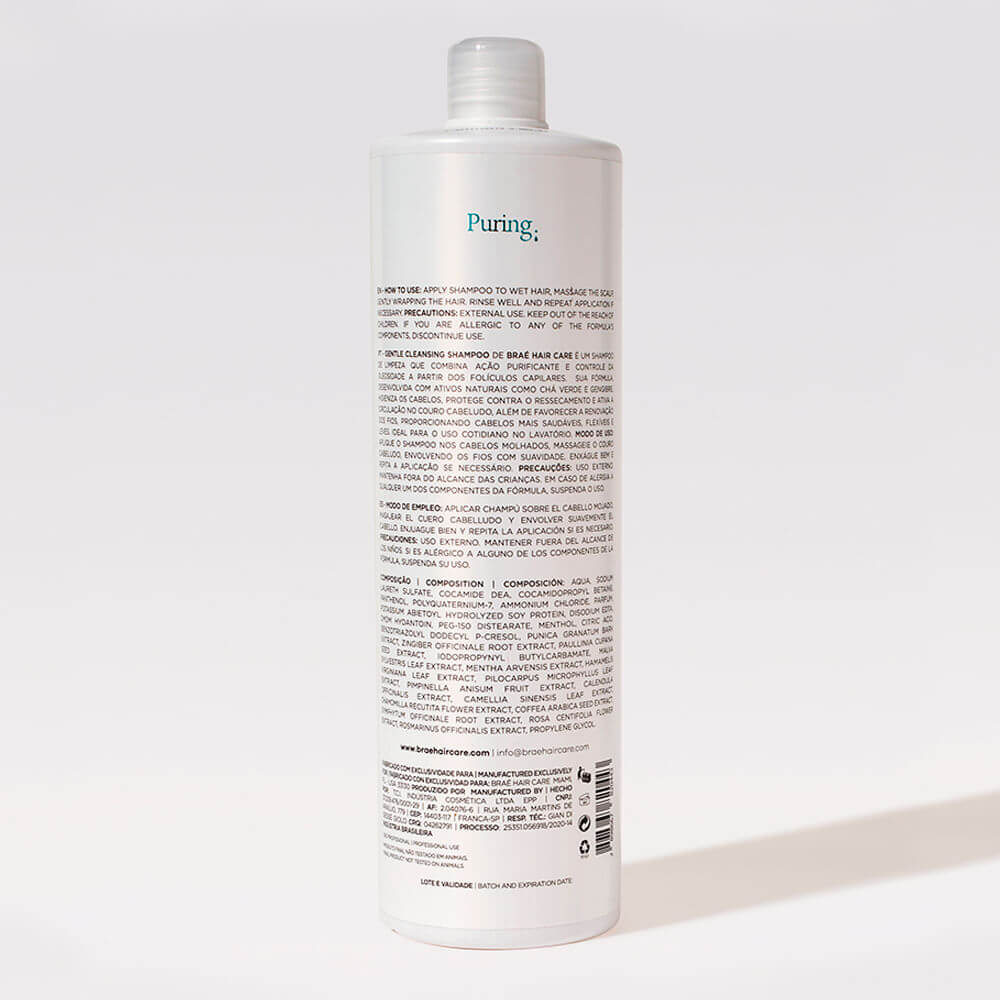 BRAE - Puring Shampoo, 1L Professional - anydaydirect