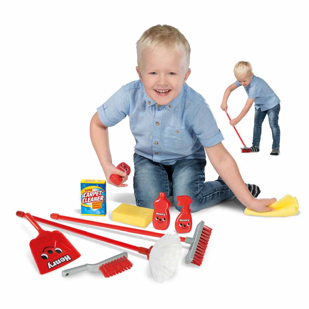 Casdon Henry Household Cleaning Set Red - anydaydirect