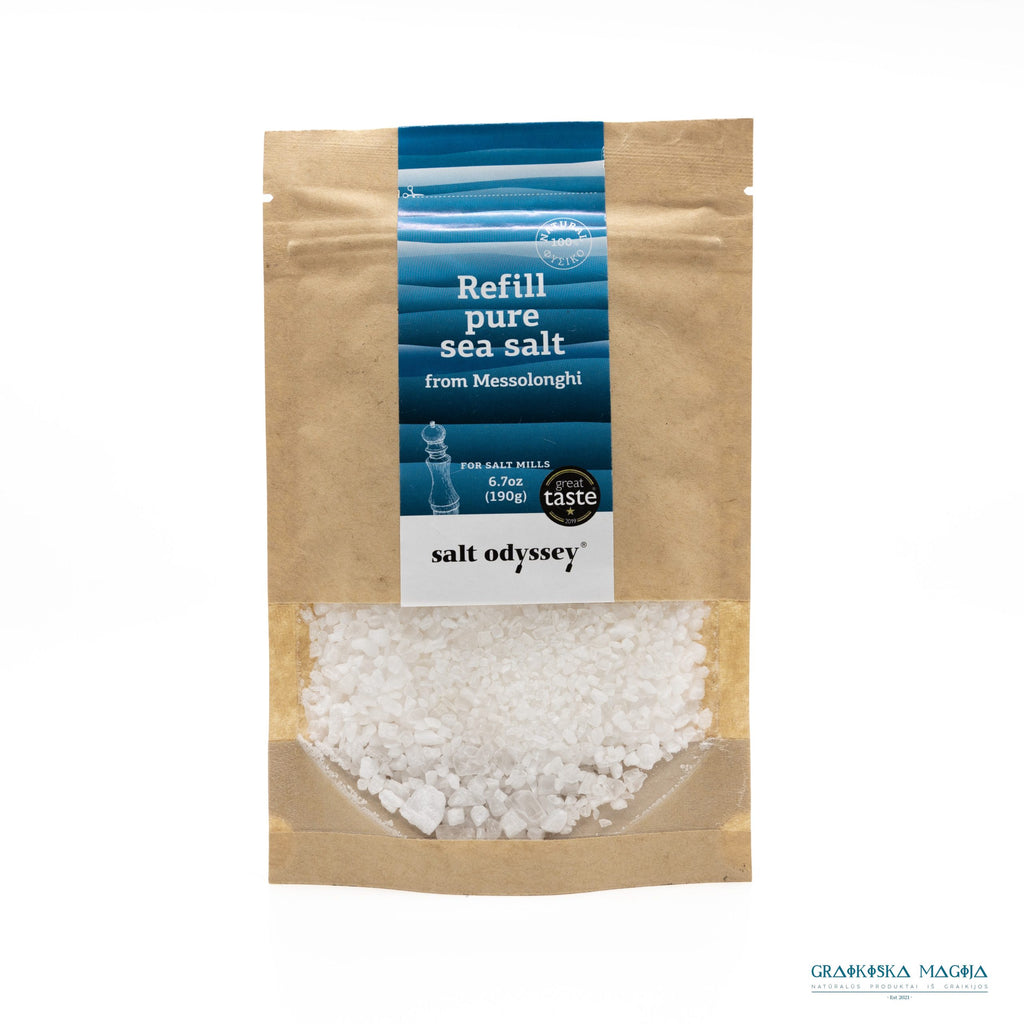 Salt Odyssey Refill Bag Of Salt with Mediterranean Herbs - 160g. - anydaydirect
