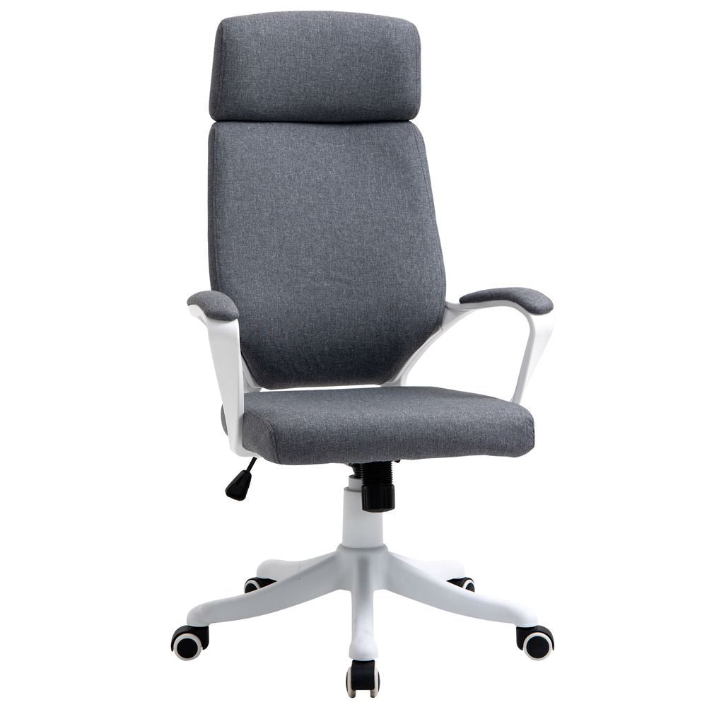 High Back Swivel Office Chair with Lumbar Back Support, Adjustable Height - anydaydirect