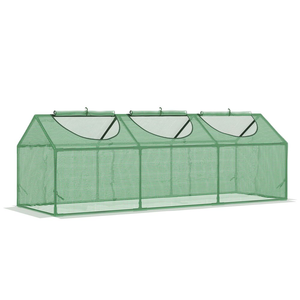 Outsunny Mini Greenhouse Small Plant Grow House w/ 3 Windows for Outdoor - anydaydirect