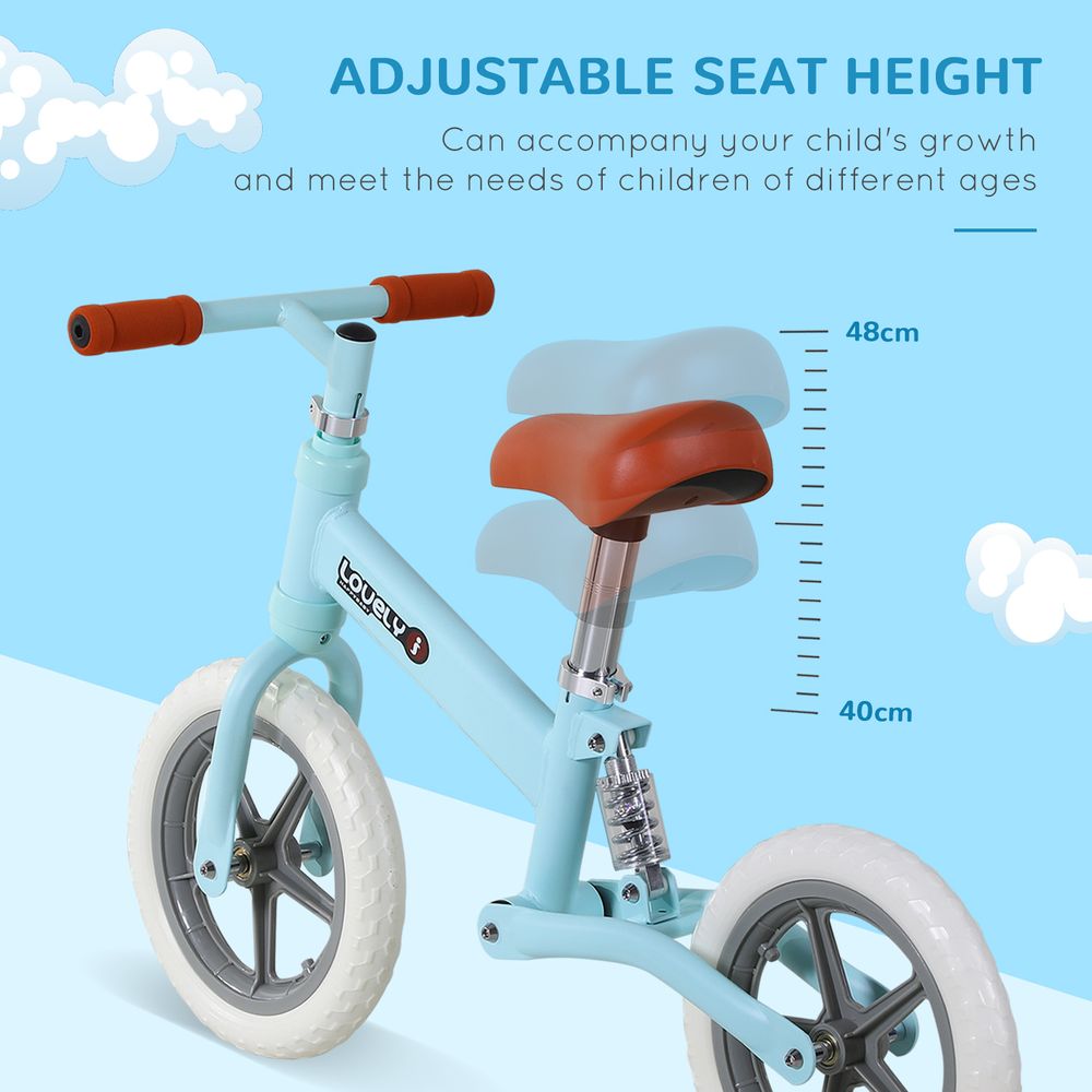 Kid Balance Bike ChildrenBicycle Adjustable Seat 2-5 Years No Pedal  HOMCOM - anydaydirect