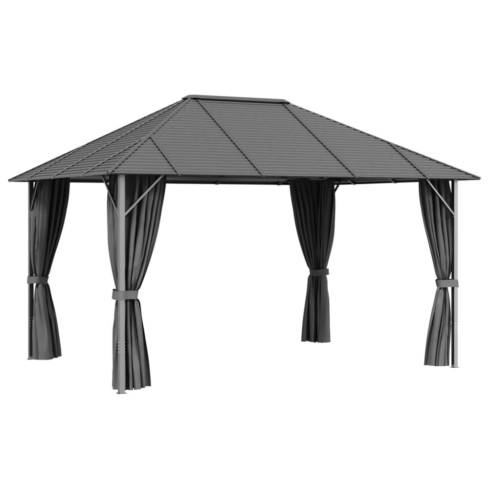 Gazebo with Sidewalls&Roof 4x3 m Anthracite - anydaydirect