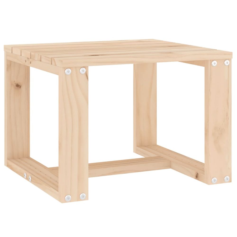 vidaXL Garden Side Table 40x38x28.5 cm Solid Wood Pine - anydaydirect