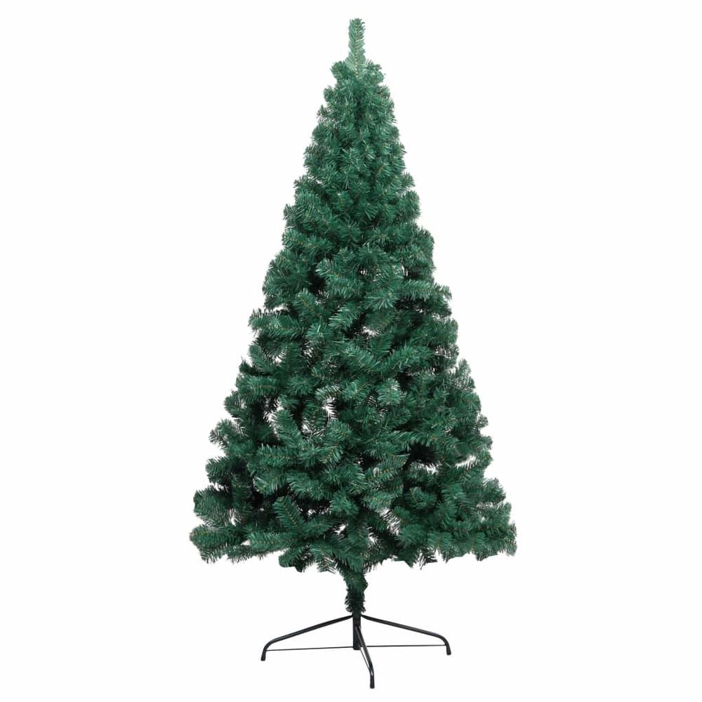 Artificial Half Christmas Tree with Stand Green 150 cm to 240 cm PVC - anydaydirect