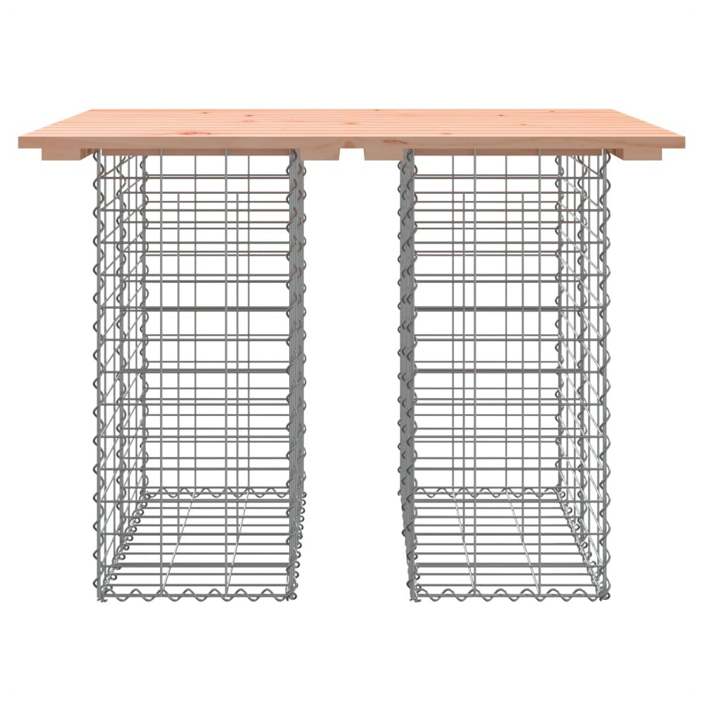 vidaXL Garden Bench Gabion Design 100x70x72 cm Solid Wood Douglas - anydaydirect