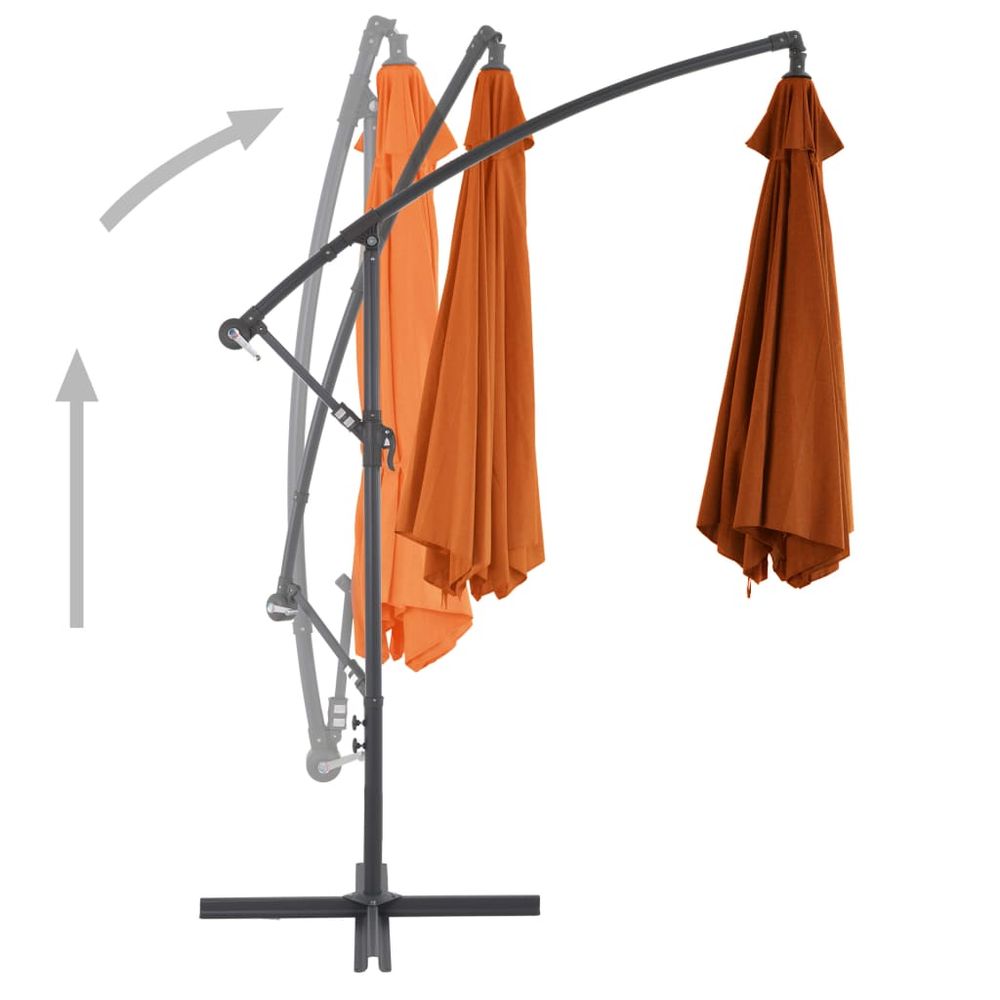 Cantilever Umbrella with Aluminium Pole Terracotta 300 cm - anydaydirect