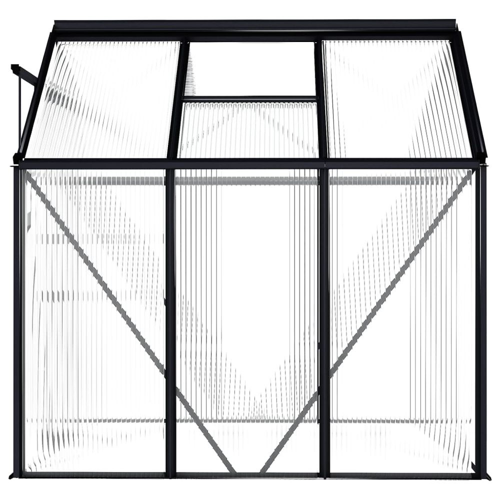 Greenhouse Anthracite Aluminium 3.61 m² - anydaydirect