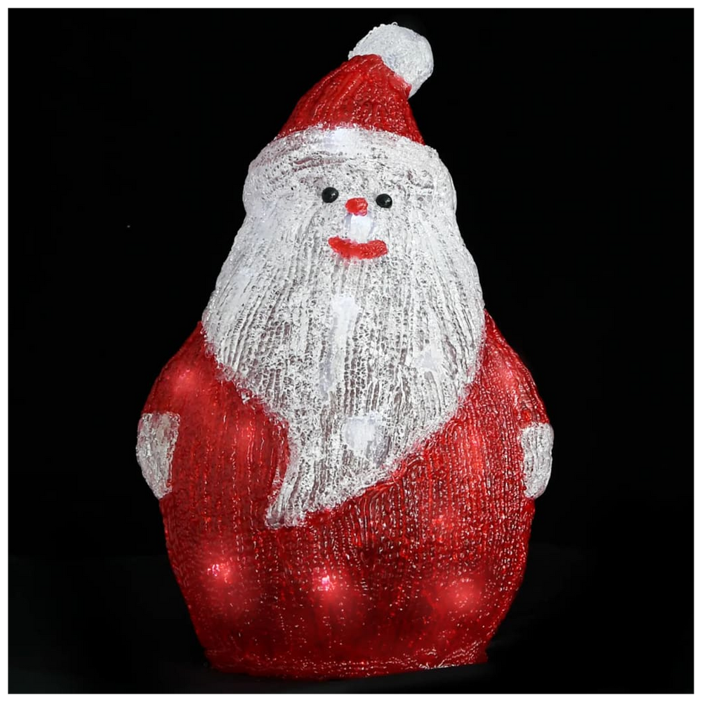 LED Christmas Acrylic Santa Figure Indoor and Outdoor 28cm - anydaydirect