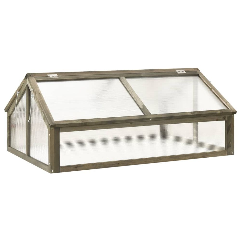 Greenhouse Brown 114x80x50 cm Firwood - anydaydirect