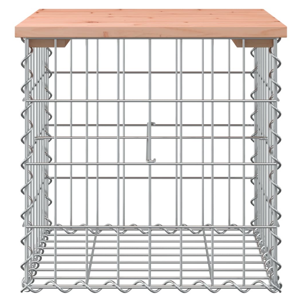 vidaXL Garden Bench Gabion Design 43x44x42 cm Solid Wood Douglas - anydaydirect