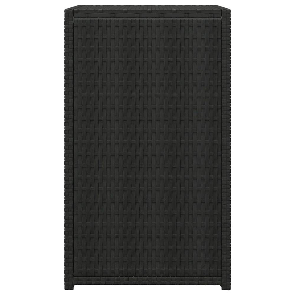 C Table Black 40x35x60 cm Poly Rattan - anydaydirect