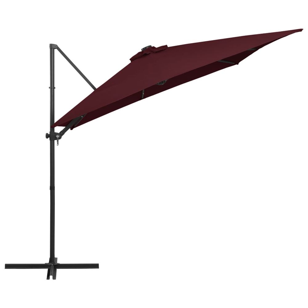 Cantilever Umbrella with LED lights 250x250 cm - anydaydirect