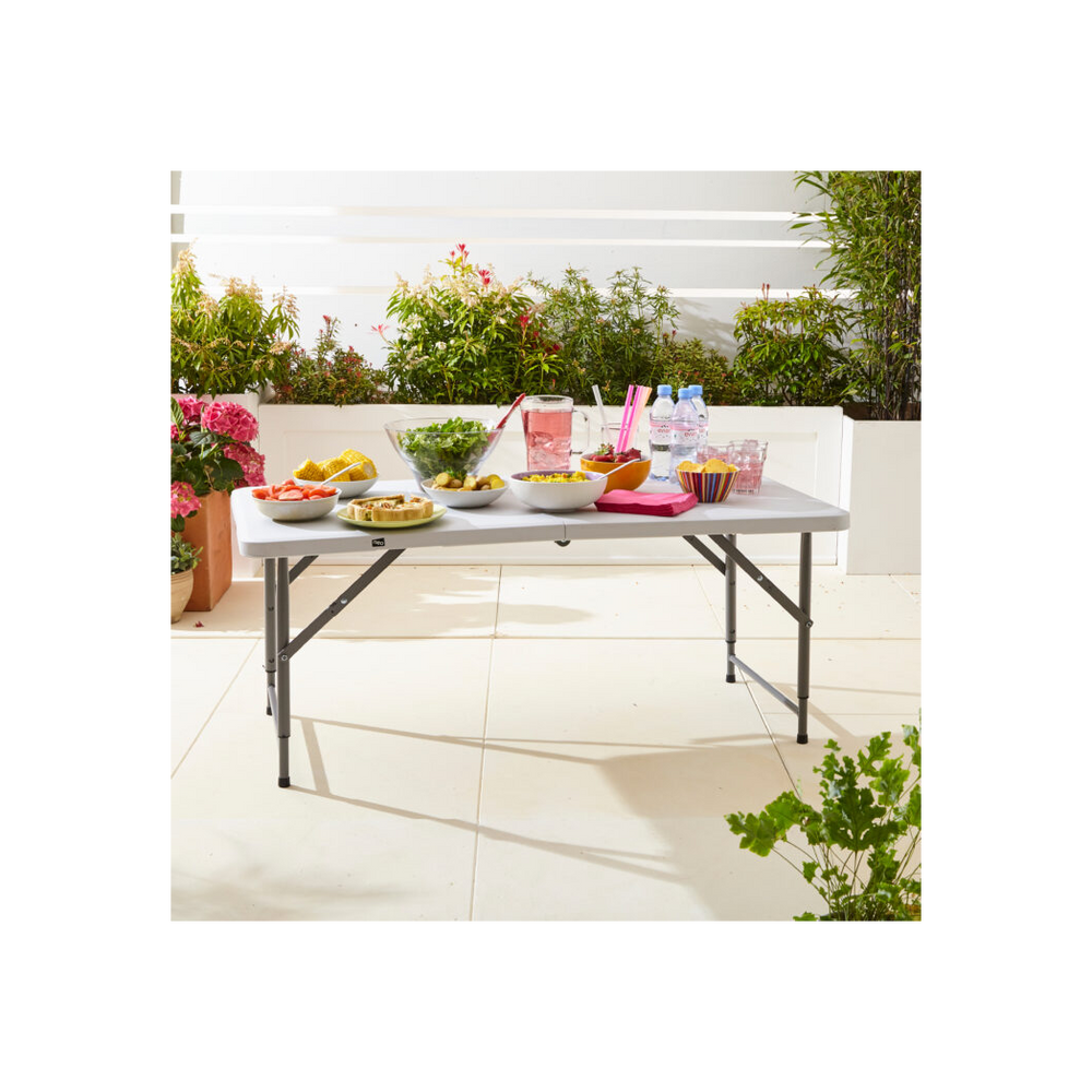Neo Folding Picnic Table Portable 4FT Extendable Height - anydaydirect