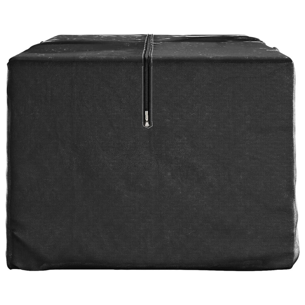 Garden Cushion Storage Bag Black 135x40x55 cm Polyethylene - anydaydirect