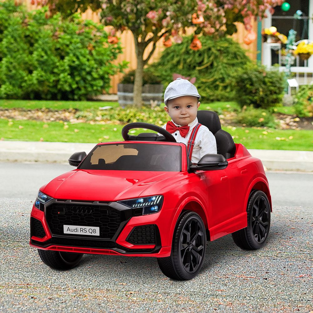 Audi RS Q8 6V Kids Electric Ride On Car Toy w/ Remote Control Red HOMCOM - anydaydirect