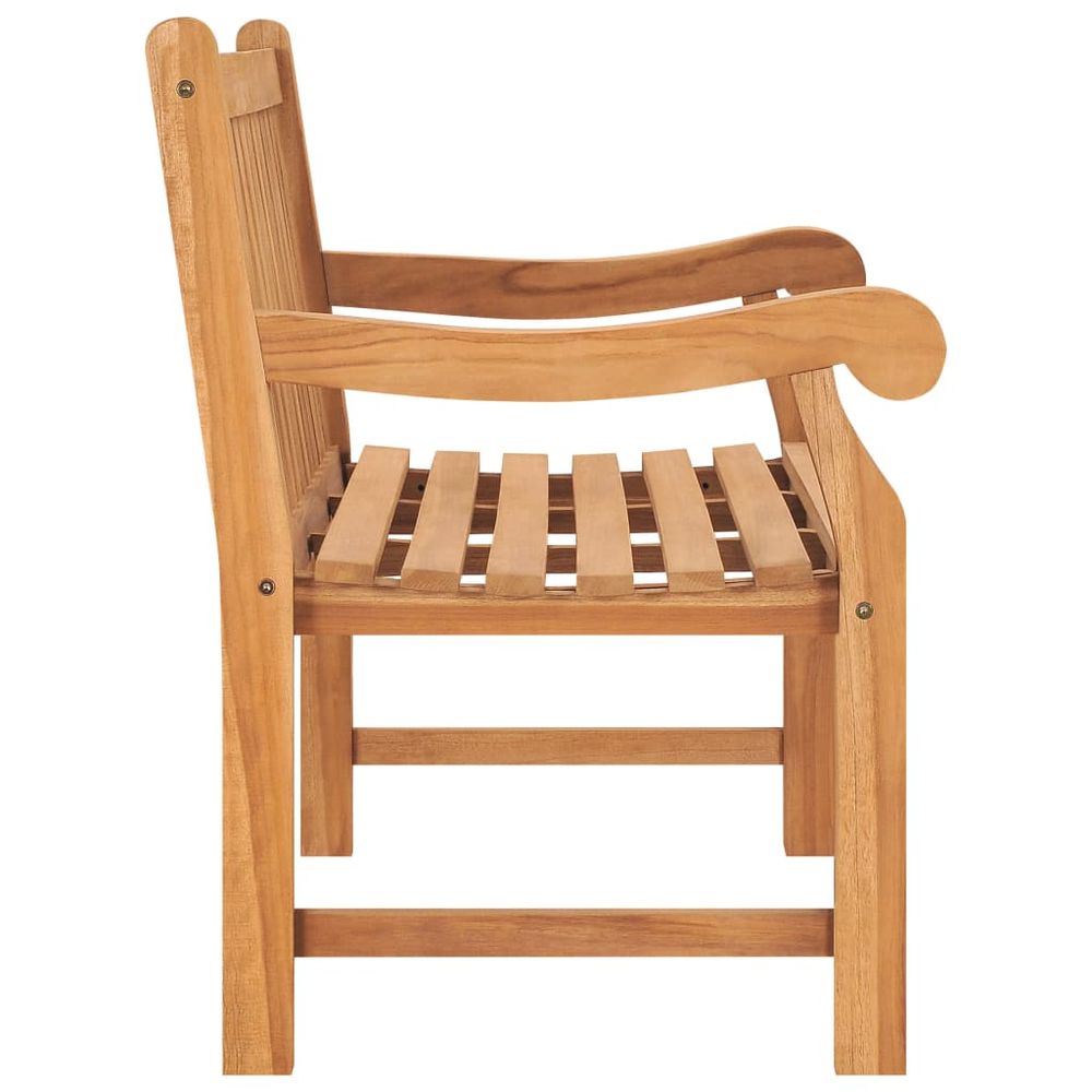 Garden Bench 114 cm Solid Teak Wood - anydaydirect