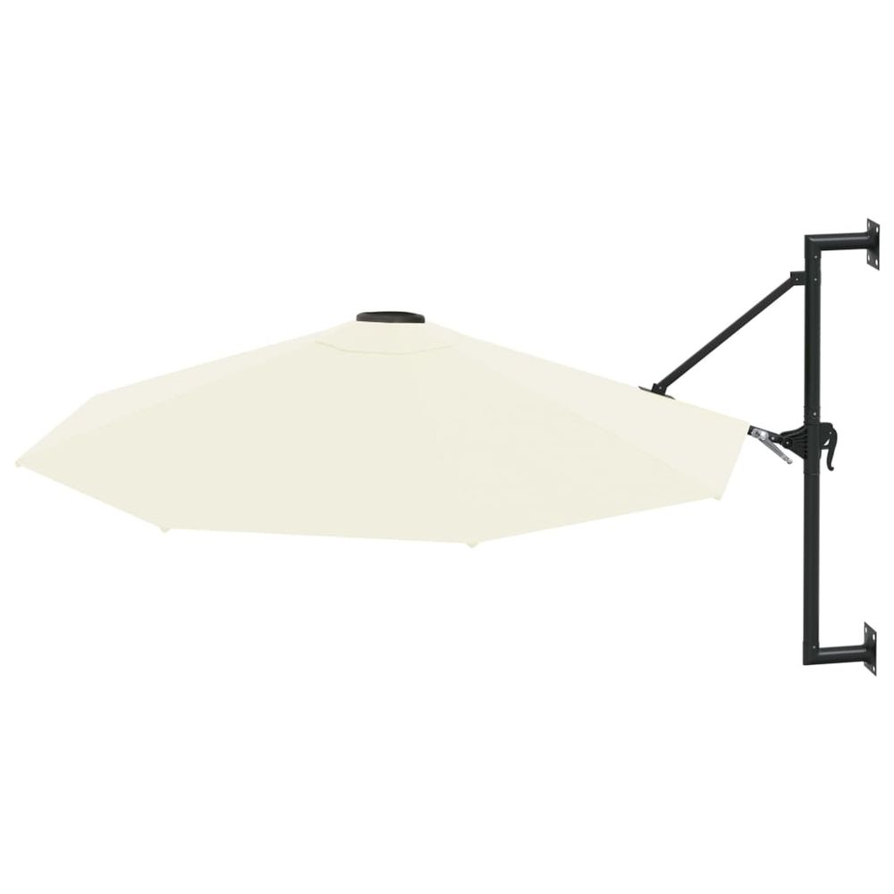 Wall-Mounted Parasol with Metal Pole 300 cm - anydaydirect