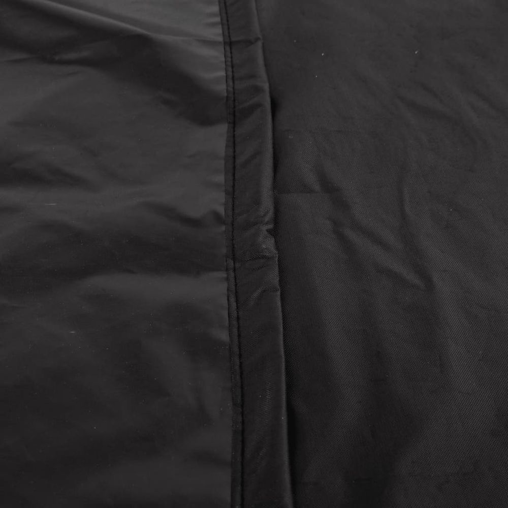 vidaXL Garden Furniture Cover Round Black Ø 128x71 cm 420D Oxford - anydaydirect