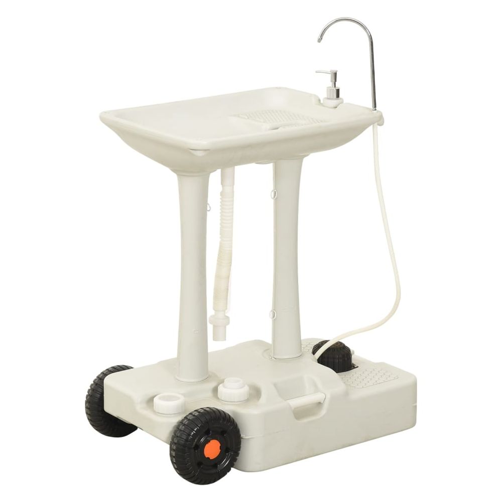 Portable Camping Toilet and Handwash Stand Set with Water Tank - anydaydirect