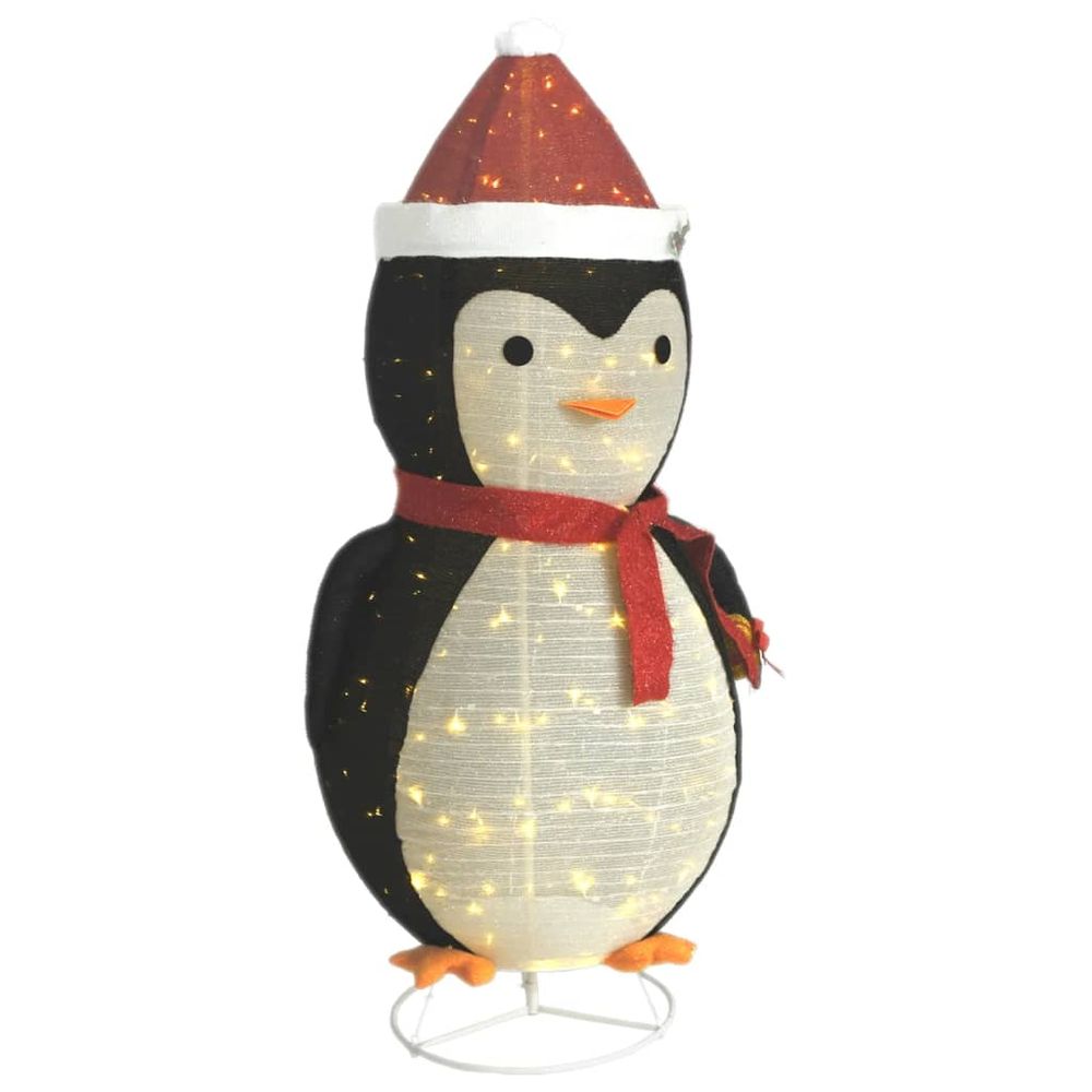 Decorative Christmas Snow Penguin Figure LED Luxury Fabric 180cm - anydaydirect