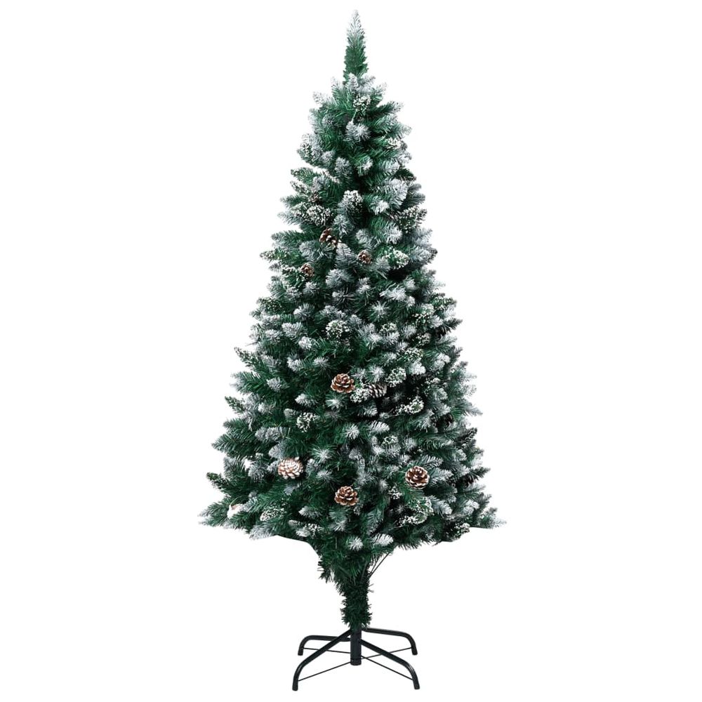 Artificial Christmas Tree with Pine Cones and White Snow 150 cm to 240 cm - anydaydirect