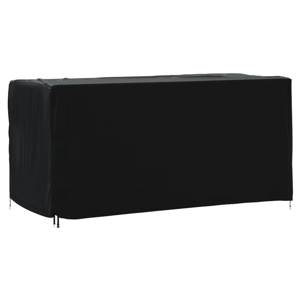 vidaXL Garden Furniture Cover Black 180x70x90 cm Waterproof 420D - anydaydirect