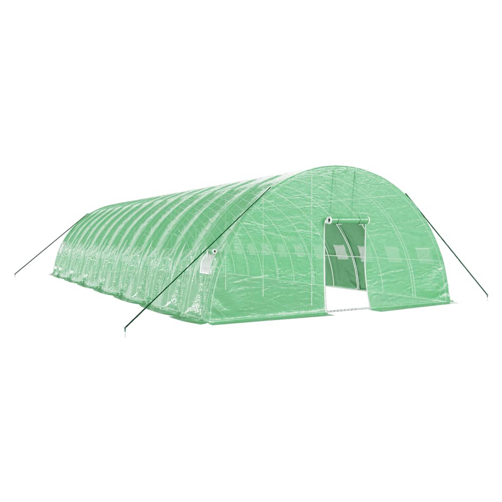 vidaXL Greenhouse with Steel Frame Green 84 m² 14x6x2.85 m - anydaydirect