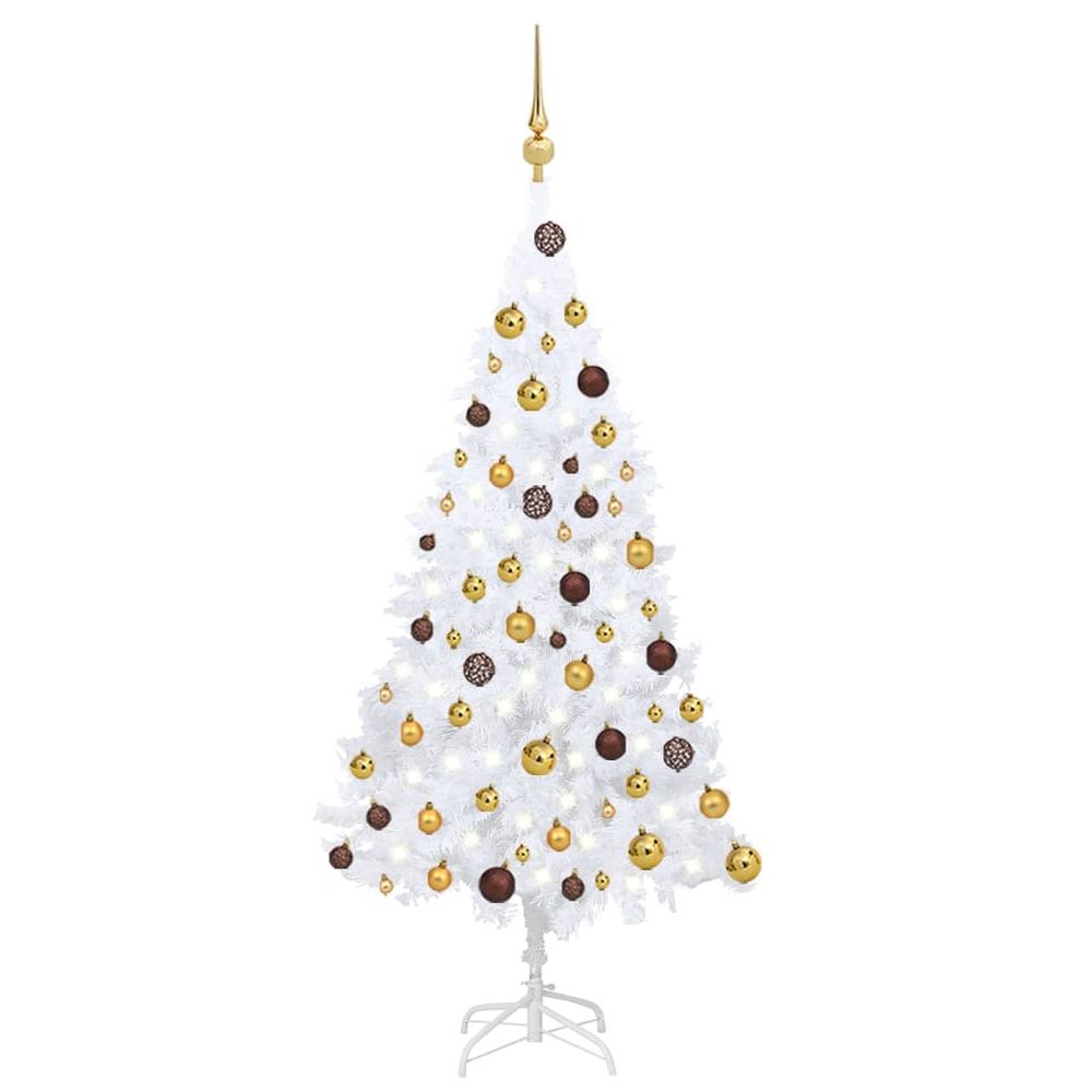 Artificial Christmas Tree with LEDs & Ball Set 120 cm - 240cm - anydaydirect