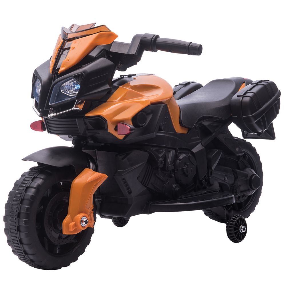 Kids 6V Electric Motorcycle Ride-On Toy Battery 18 - 48 months Orange - anydaydirect