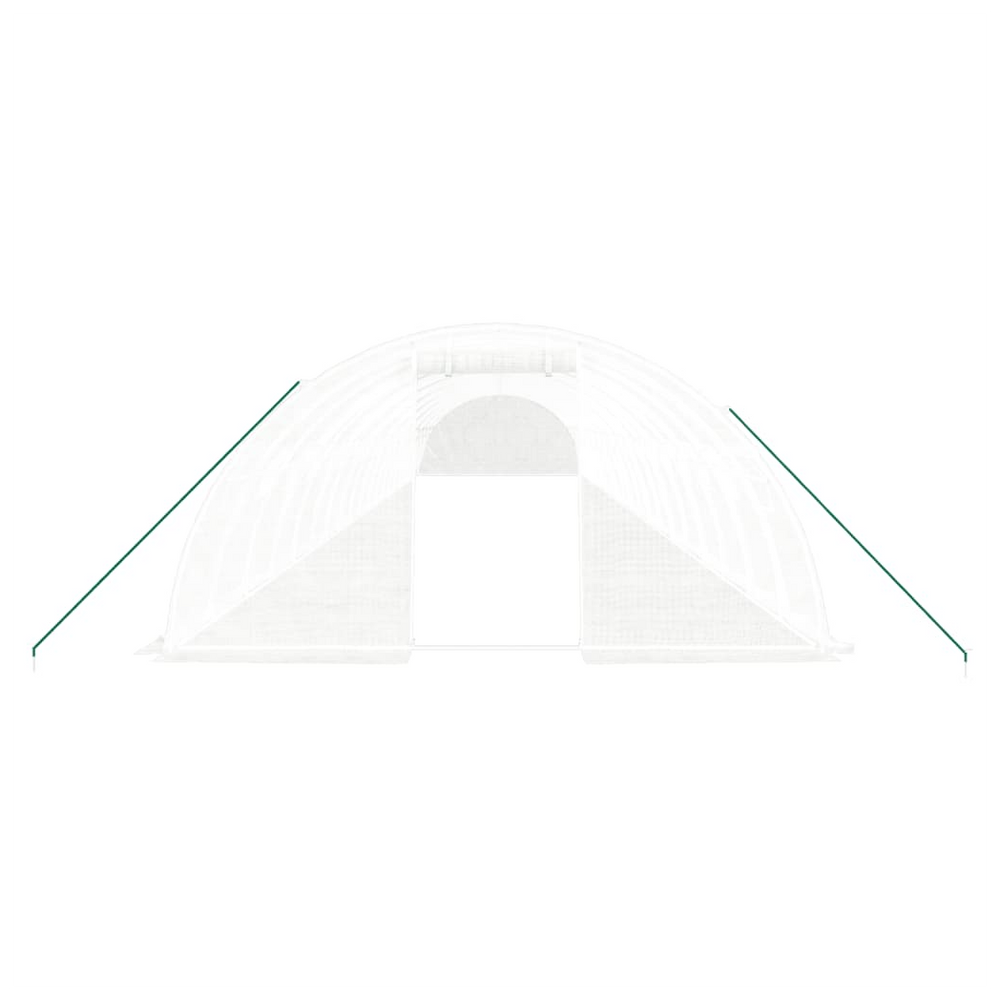 vidaXL Greenhouse with Steel Frame White 80 m² 20x4x2 m - anydaydirect