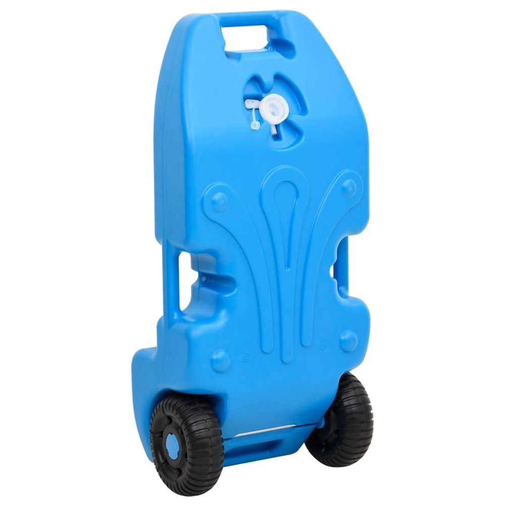 Wheeled Water Tank for Camping 25 L Blue - anydaydirect