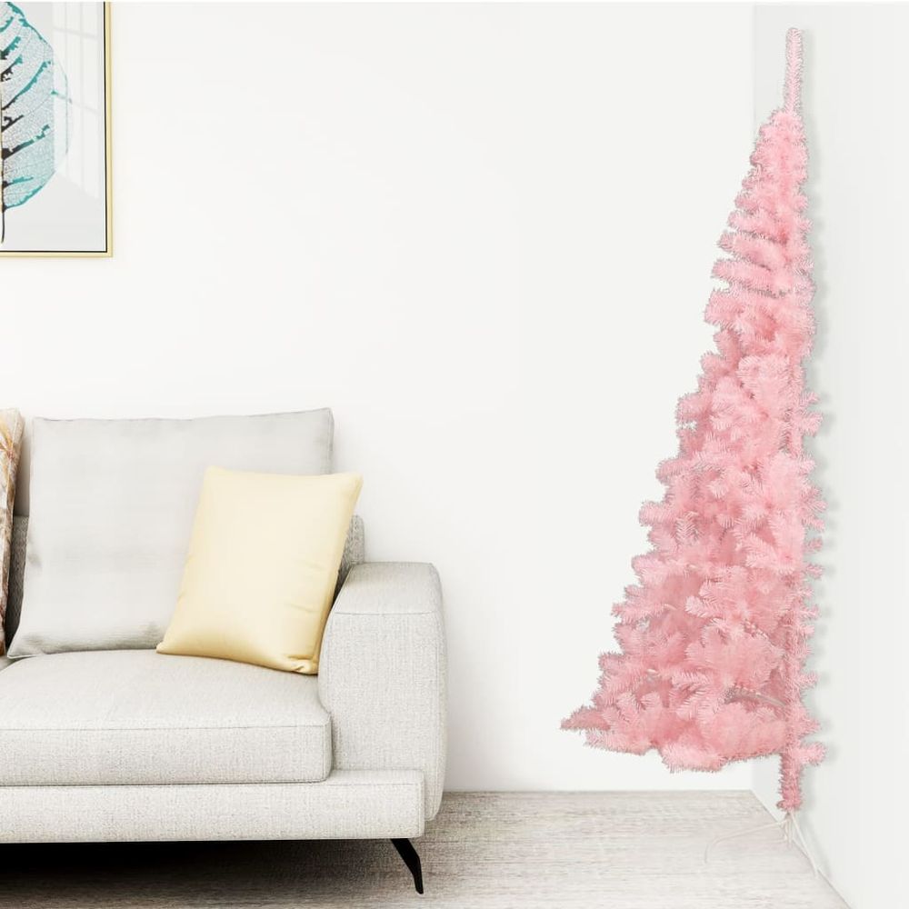 Artificial Half Christmas Tree with Stand Green 150 cm to 240 cm PVC - anydaydirect